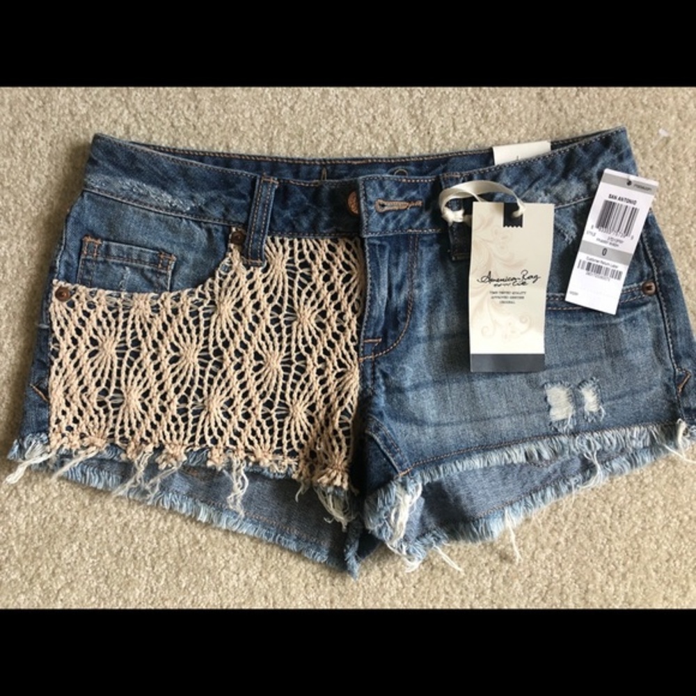 NWT American Rag Franny Wash Jean Shorts 0